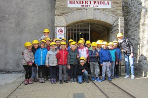 La classe III B allo Scopriminiera