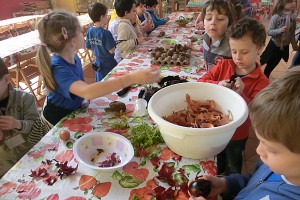Al lavoro per dipingere le uova sode...aspettando Pasqua